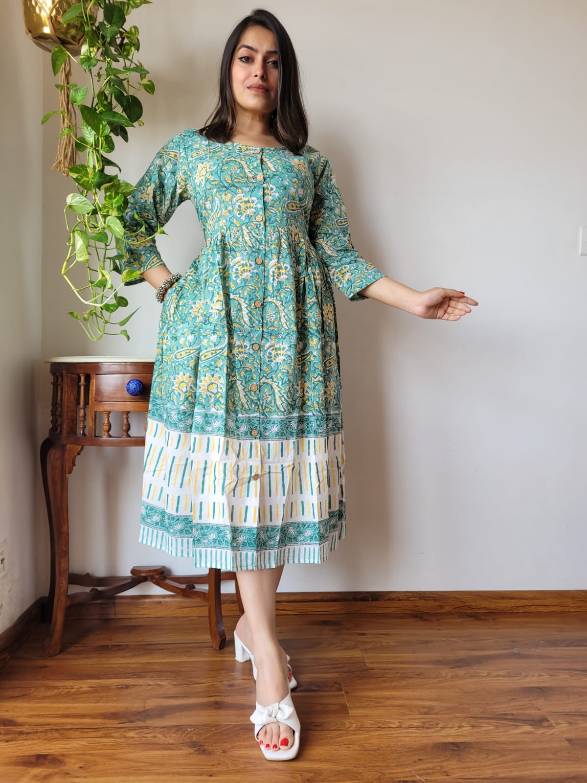 Block Print Dress